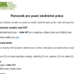 Pomocník pro psaní závěrečné práce